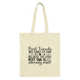 Best Friend Tote Bag, Friends Forever Gift, Besties Quote, Friend Birthday Present, Soul Sister Present, Gift For Her - Tawshia